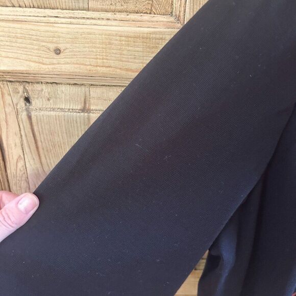 Misook 1X Red Black Evening Jacket Blazer Mature Plus Shimmer Floral 3/4 Sleeves - Picture 4 of 11